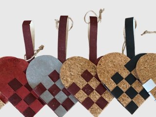 Julehjerter i nye farvekombinationer