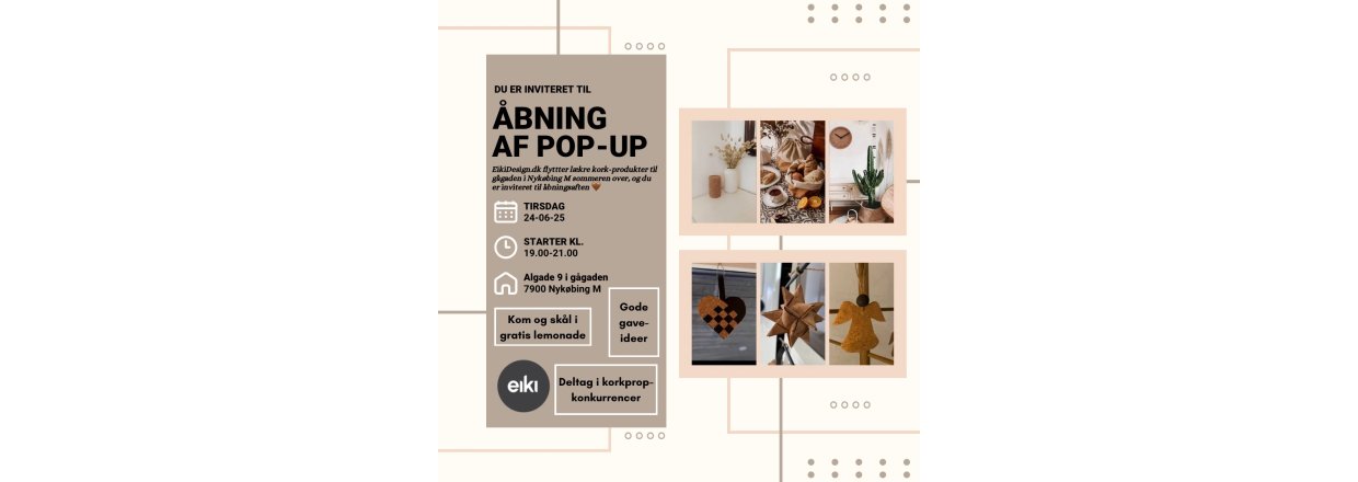 bning af popup shop i Nykbing Ms fantastiske ggade