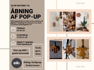 bning af popup shop i Nykbing Ms fantastiske ggade