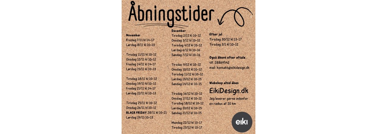 bningstider i popup shoppen i november-december