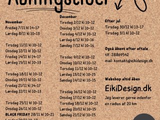 bningstider i popup shoppen i november-december