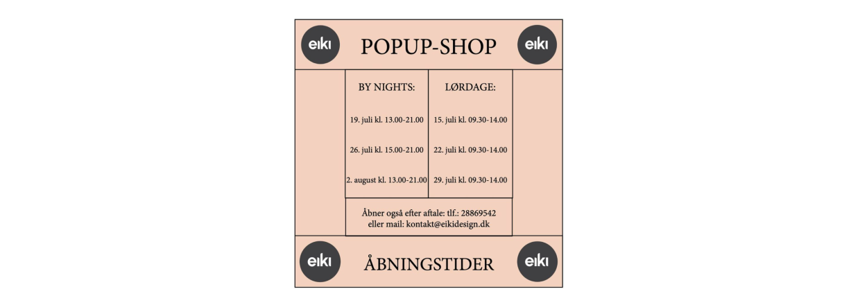 Popup-shop i den hyggelige korkklder i Nykbing Ms ggade