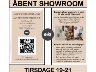 Fast bningstid i showroomet i garagen