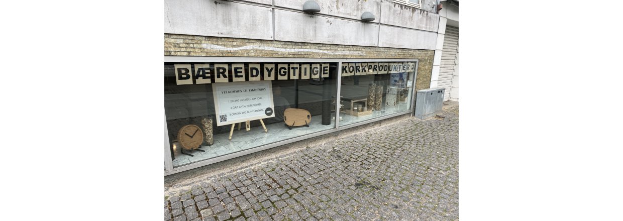 Popup-shop i den hyggelige korkklder i Nykbing Ms ggade