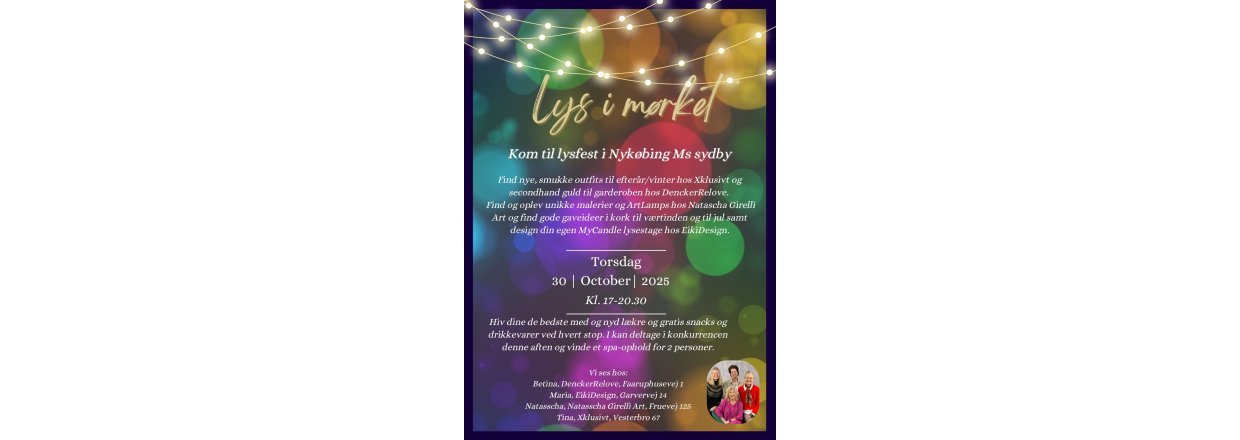  Invitation til lysfest i Nykbing Ms sydlige ende