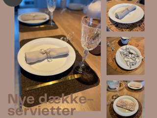 Nye dkkeservietter