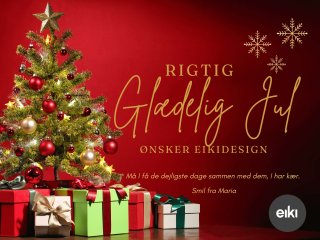 Rigtig gldelig jul nsker EikiDesign