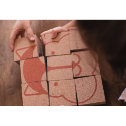 Puslespil og klodser i kork