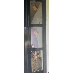 Eiki flettet julehjerte i kork, mrkerd/natur