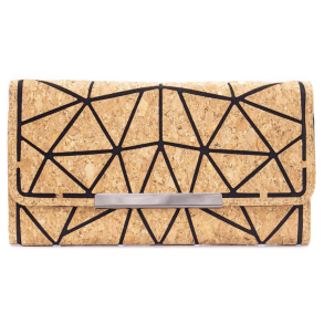 Pung i kork med sort mnster