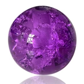 MyCandle tilbeh�r - lilla kugle i knust glas, 3 cm