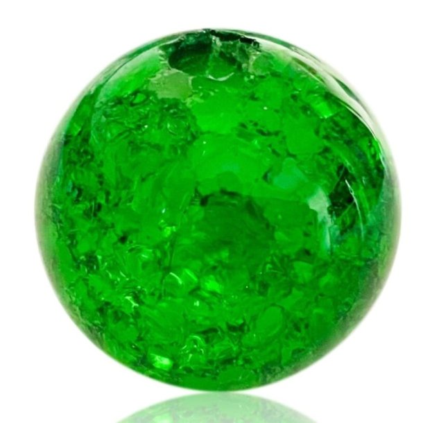 MyCandle tilbehr - grn kugle i knust glas, 3 cm