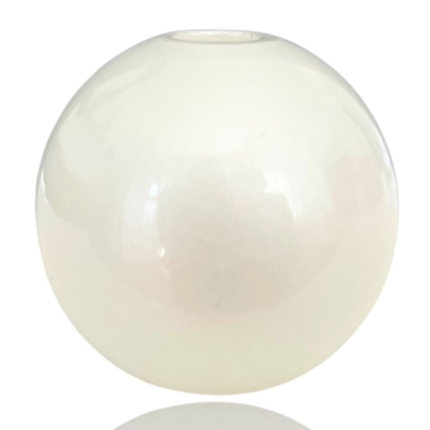MyCandle tilbeh�r - hvid glaskugle, 3 cm