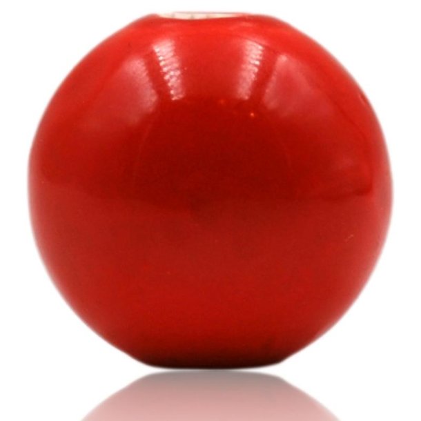 MyCandle tilbeh�r - r�d porcel�nskugle, 3 cm