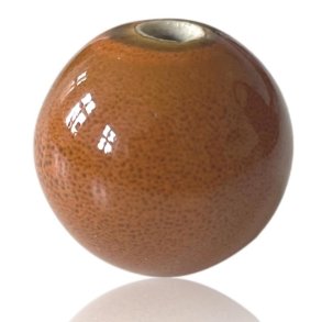 MyCandle tilbeh�r - kugle i br�ndt brun/orange, 3 cm