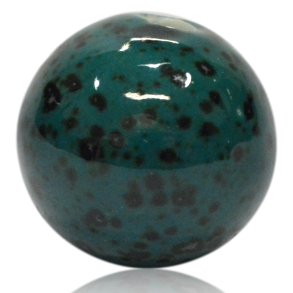 MyCandle tilbeh�r - kugle i marmoreret m�rkegr�n, 3 cm