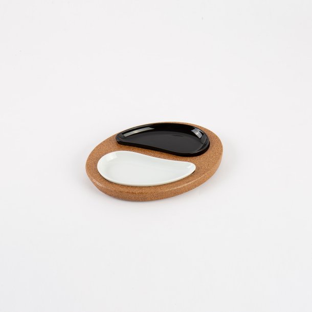 Ying Yang serveringsbakke i kork