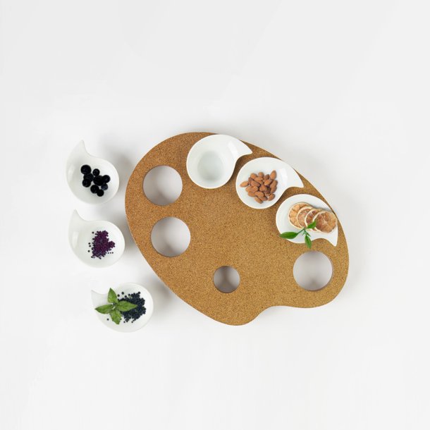 Tapas serveringsbakke i kork