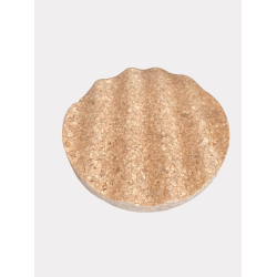 Blyantholder i hvid keramik med bund i naturkork