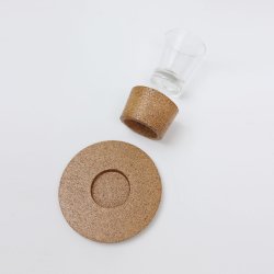 Espresso kaffeglas med bordsk�ner i kork