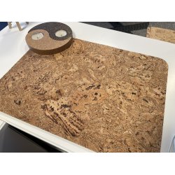 Dkkeserviet i kork, naturmnster, aflang