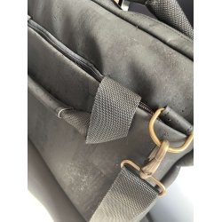 Arbejdstaske / computertaske / rejsetaske i kork til b�rbar computer, sort