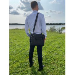 Arbejdstaske / computertaske / rejsetaske i kork til b�rbar computer, sort