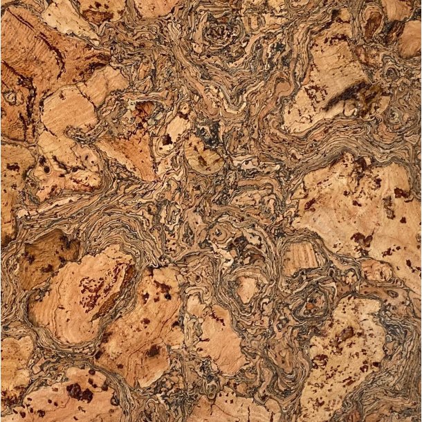 Dkkeserviet i natur kork, oval