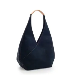 Dametaske med knaplukning, mrkebl