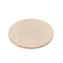 Glasbrikker i kork med holder, runde natur