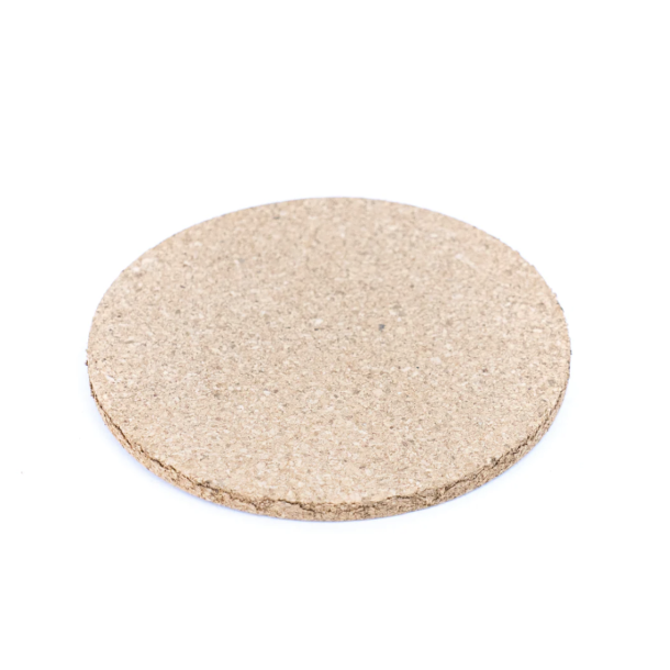 Glasbrikker i kork med holder, runde natur