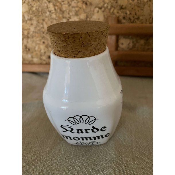 Retro tre hvide Sholm krydderikrukker