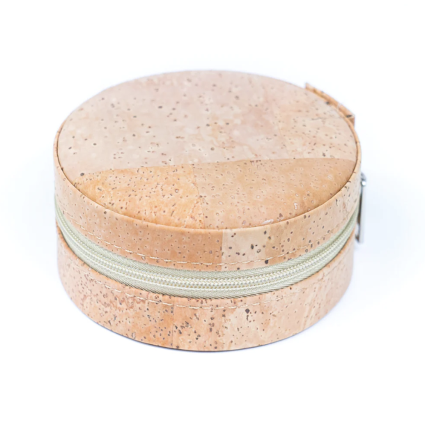 Smykkeskrin i kork i natur, rund