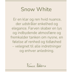 Kronelys fra Vance Kitira, hvid