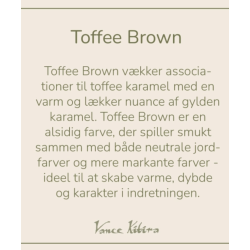 Kronelys fra Vance Kitira, karamelbrun