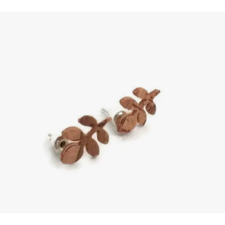 �reringe rustfrit st�l og med natur kork formet som blade