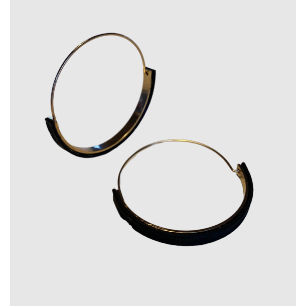 �reringe hoops med sort kork og rustfrit st�l