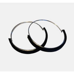 �reringe hoops med sort kork og rustfrit st�l