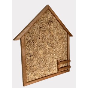 Retro opslagstavle med kork, husformet