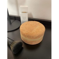 Smykkeskrin i kork i natur, rund