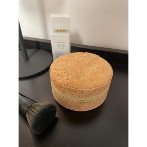 Smykkeskrin i kork i natur, rund