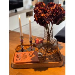 Serveringsbakke i kork med natur m�nster