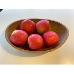 Oval skl i kork, neutral