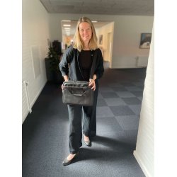 Arbejdstaske / computertaske / rejsetaske i kork til b�rbar computer, sort