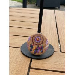 Spejl i kork med drmmefanger-mnster, version 1