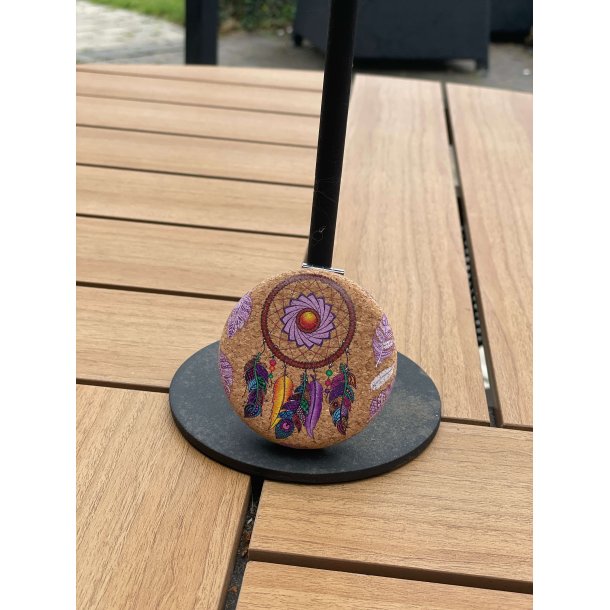 Spejl i kork med drmmefanger-mnster, version 1