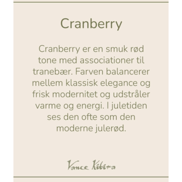 Kronelys fra Vance Kitira, r�d