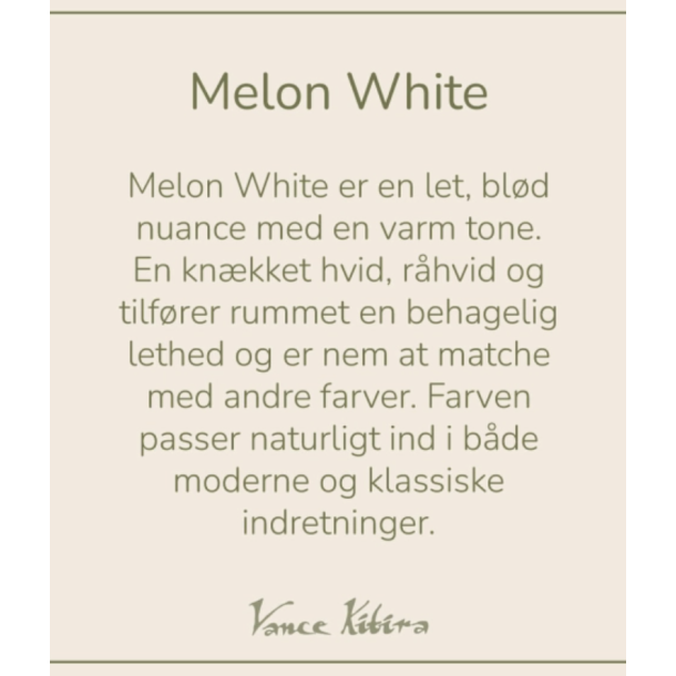 Kronelys fra Vance Kitira, r�hvid
