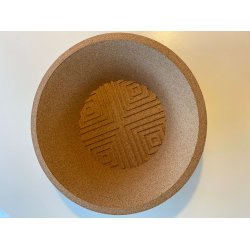 Rund skl i kork, neutral