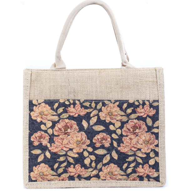 Taske i jute med kork